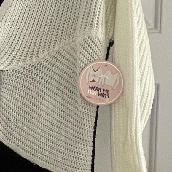 Colorblock Sweater Dress - Gray, Black, and Cream- Size XL Juniors - Picture 3 of 3